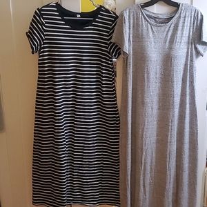 Uniqlo women short-sleeve long bra dress